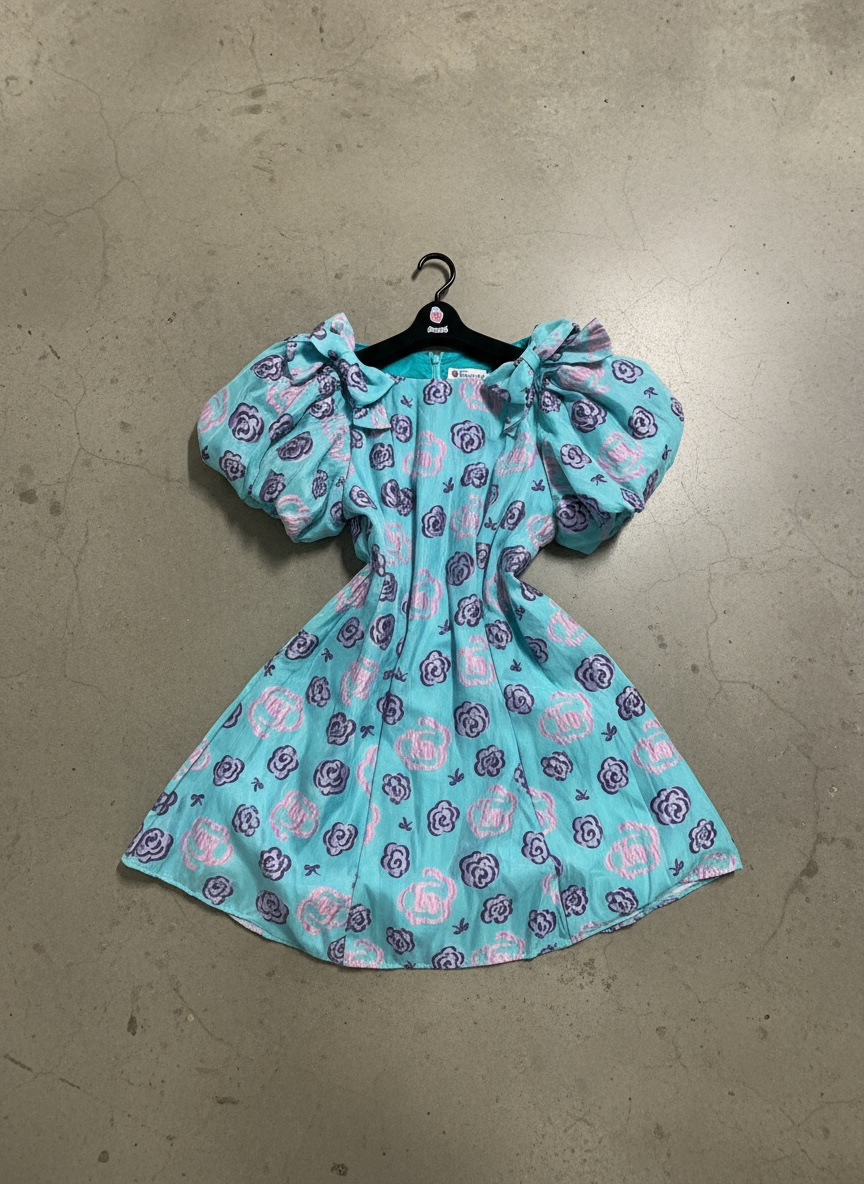 Bubblegum Jacquard Organza Princess Dress