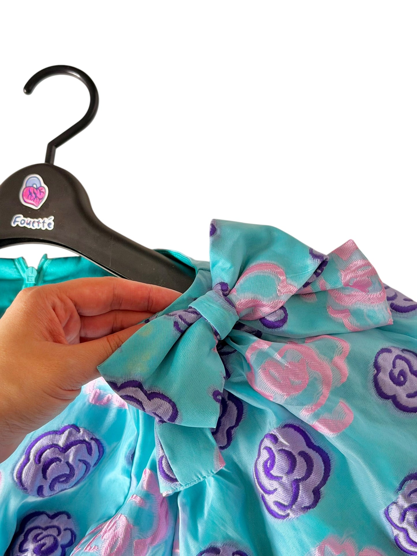 Bubblegum Jacquard Organza Princess Dress