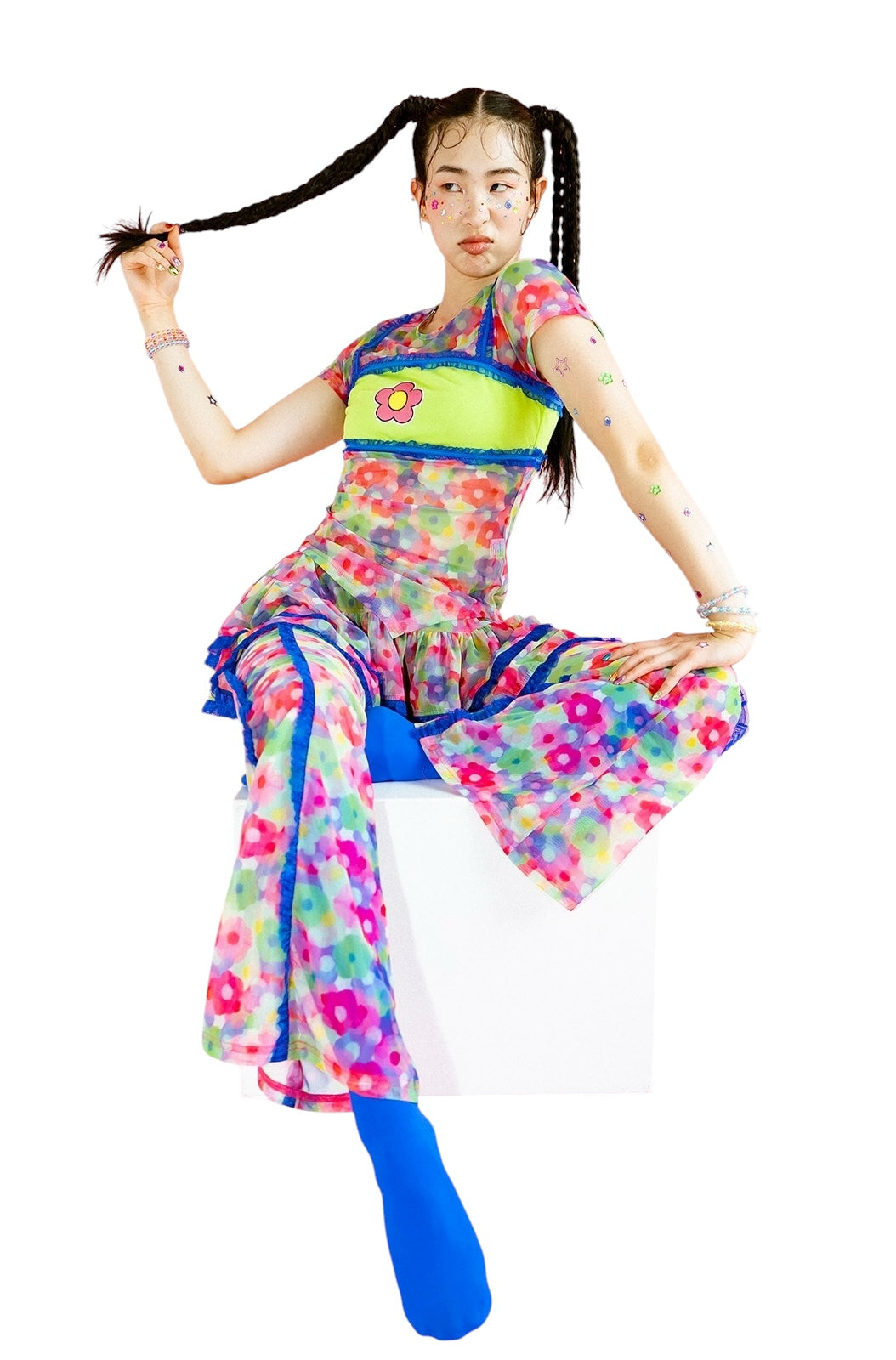 Candy Sprites Mesh Top