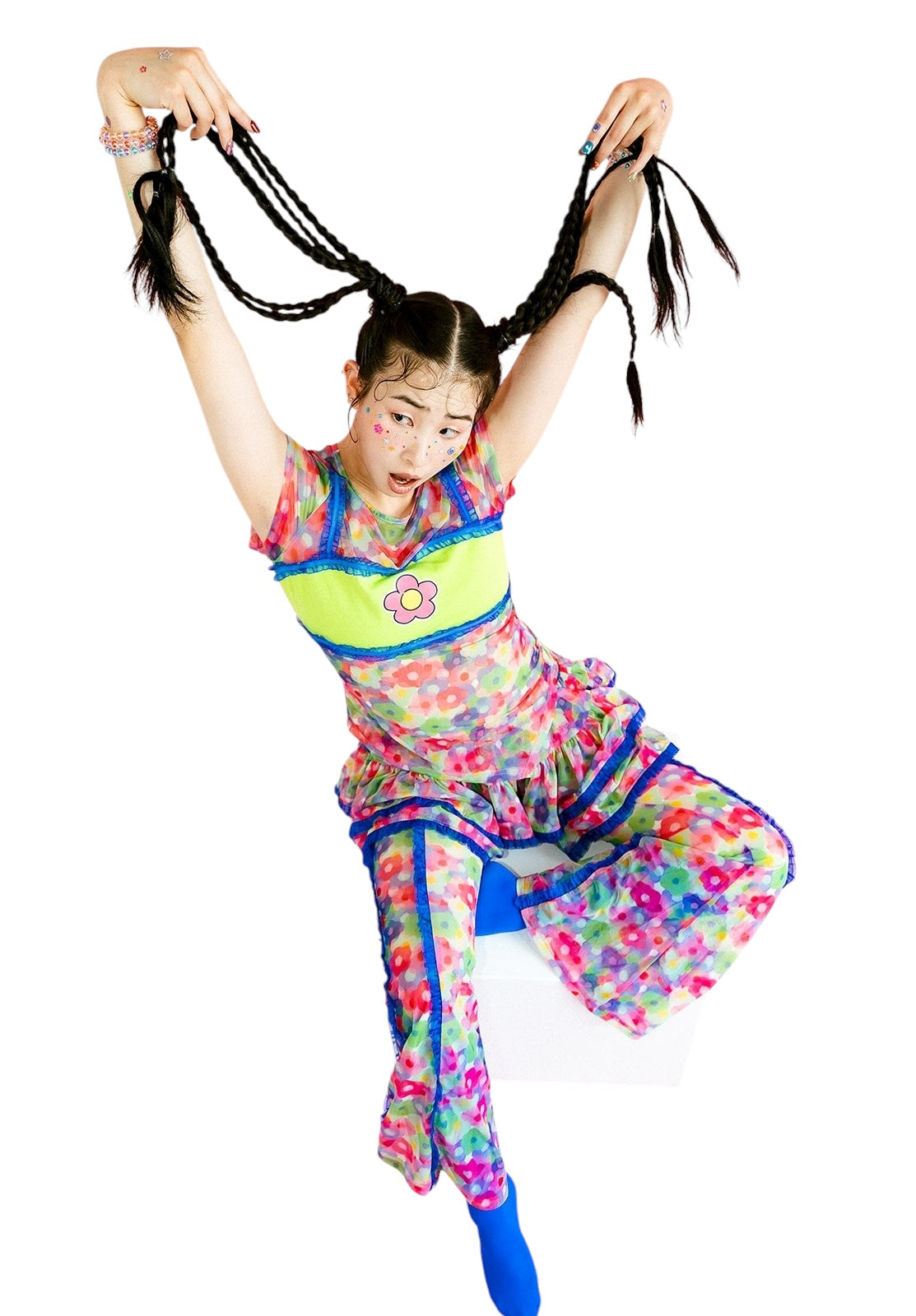Candy Sprites Mesh Top