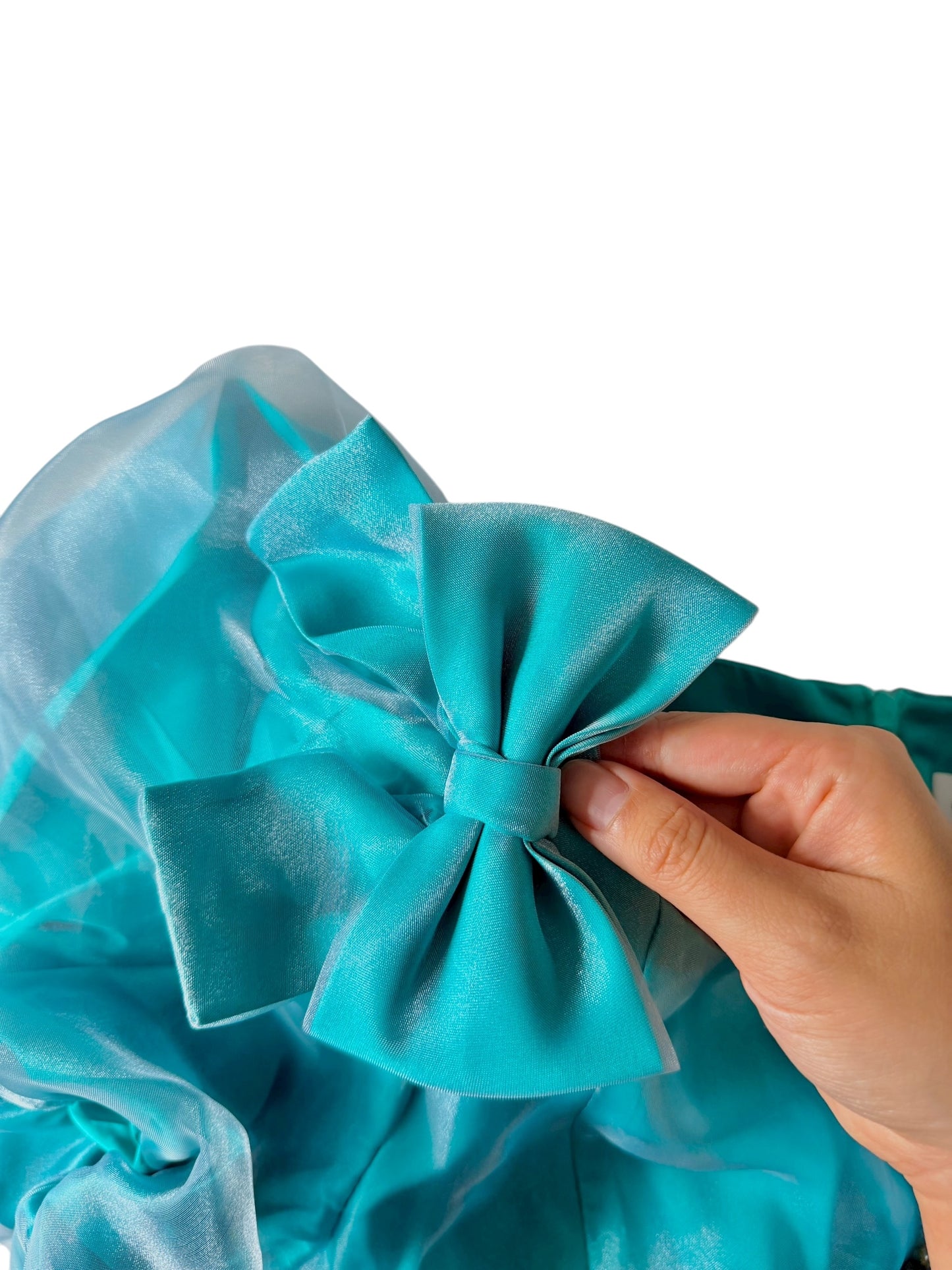 Aqua Princess Organza Princess Dress