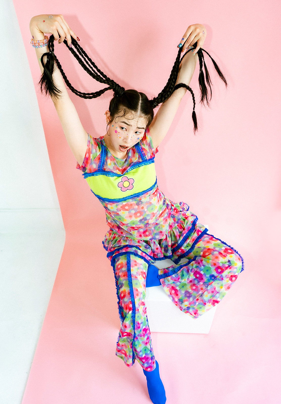 Candy Sprites Mesh Top