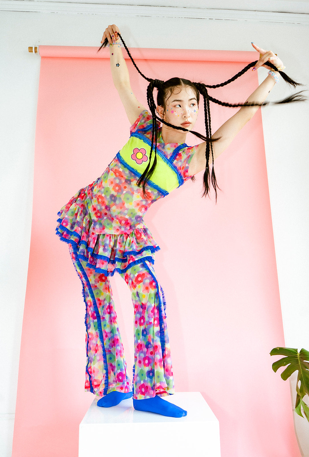 Candy Sprites Mesh Top